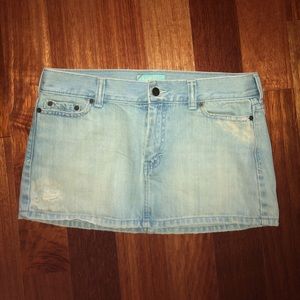 Low rise Jean skirt